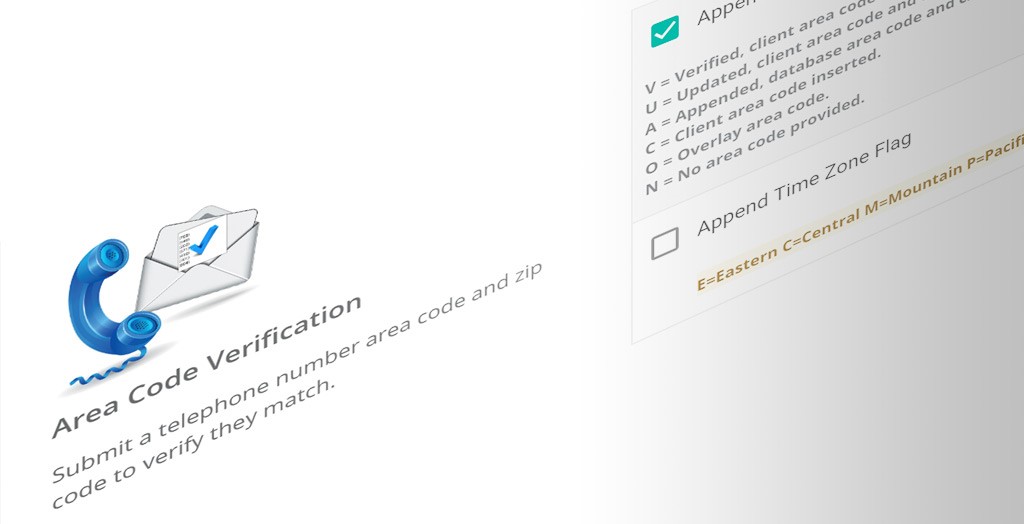 DIY Portal area code verification services