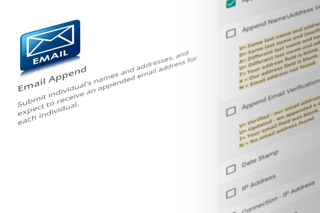 DIY Portal email append services