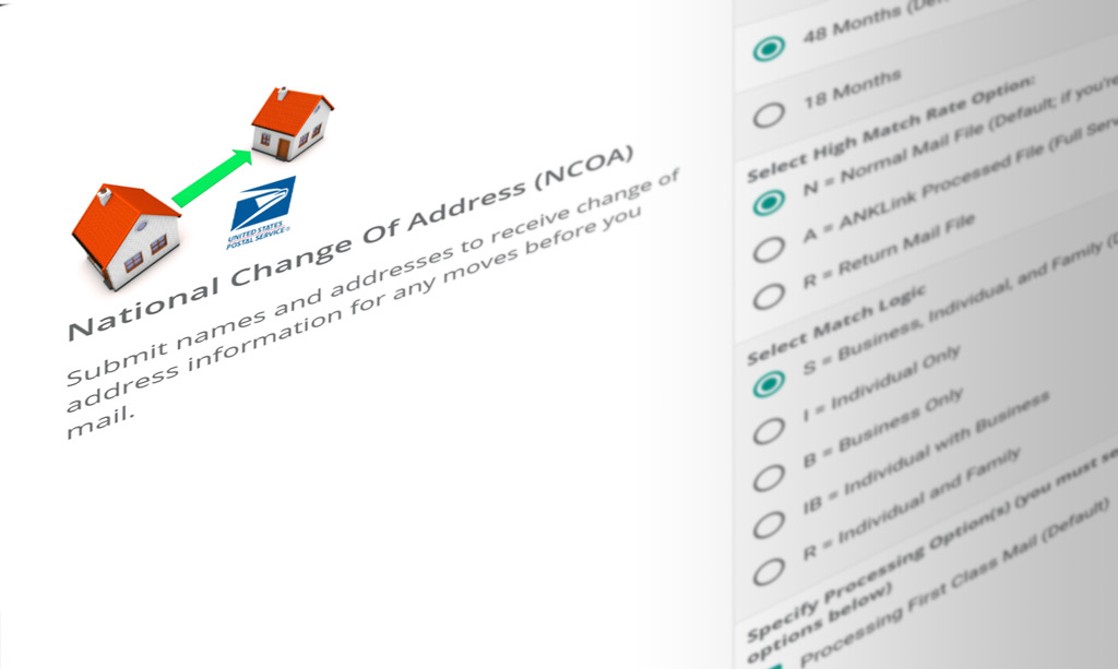 DIY Portal national change of address (NCOA) services