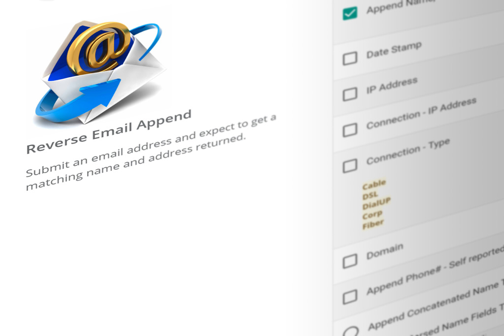 DIY Portal reverse email append services
