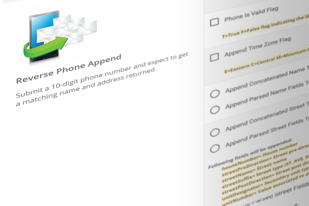 DIY Portal reverse phone append services