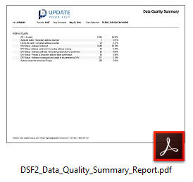 Delivery Sequence File DSF2 Data Quality Summary Report