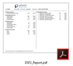 Delivery Sequence File DSF2 Report